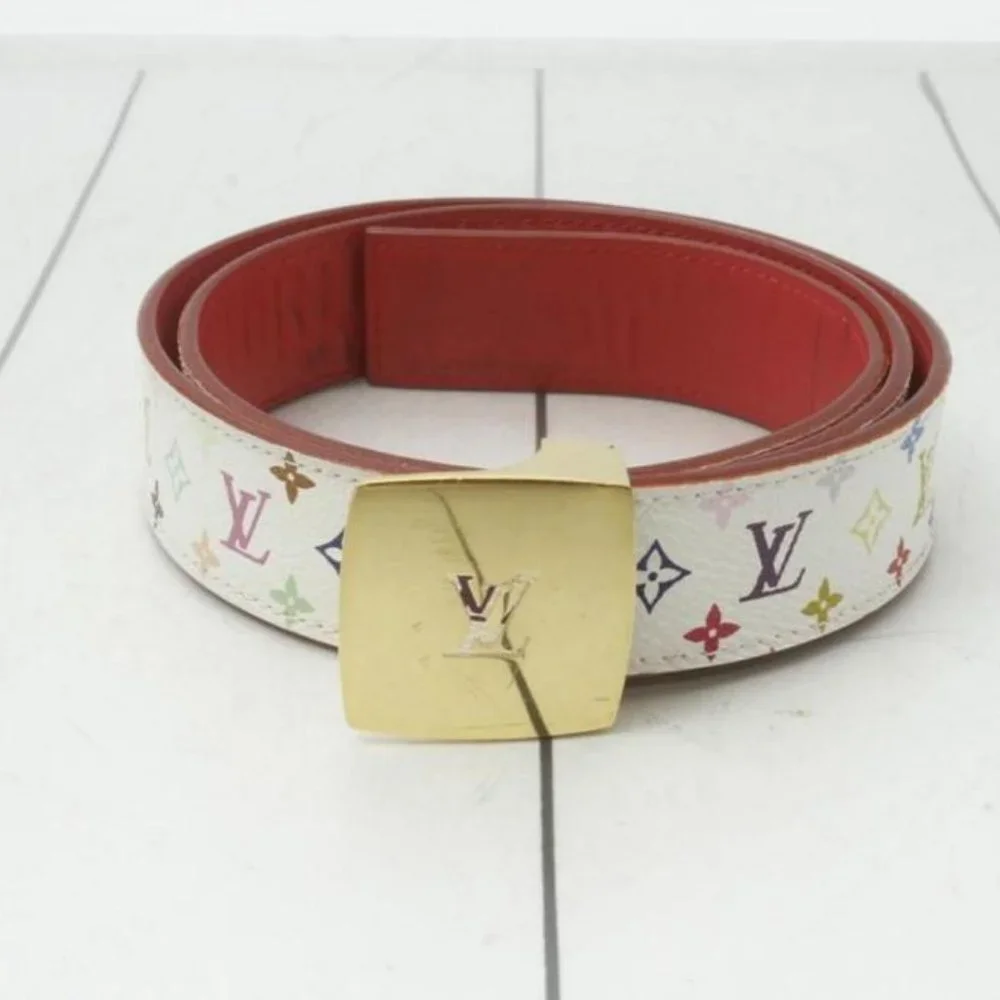 Louis Vuitton 85/34 30mm White Monogram Multicolor